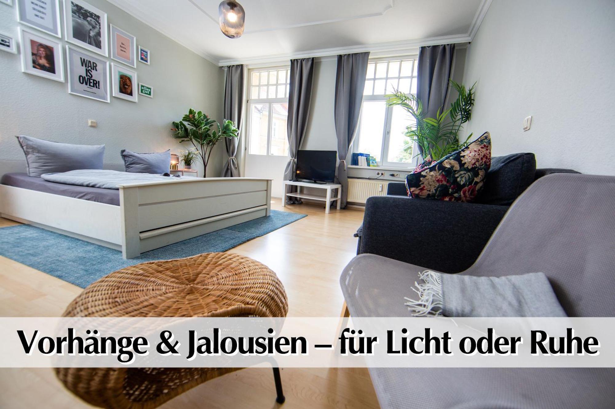 12 Fewos Im Jugendstilhaus Mit Aufzug, Terrasse, Kingsize-Bett, Smart-Tv, Etc Ερφούρτη Δωμάτιο φωτογραφία