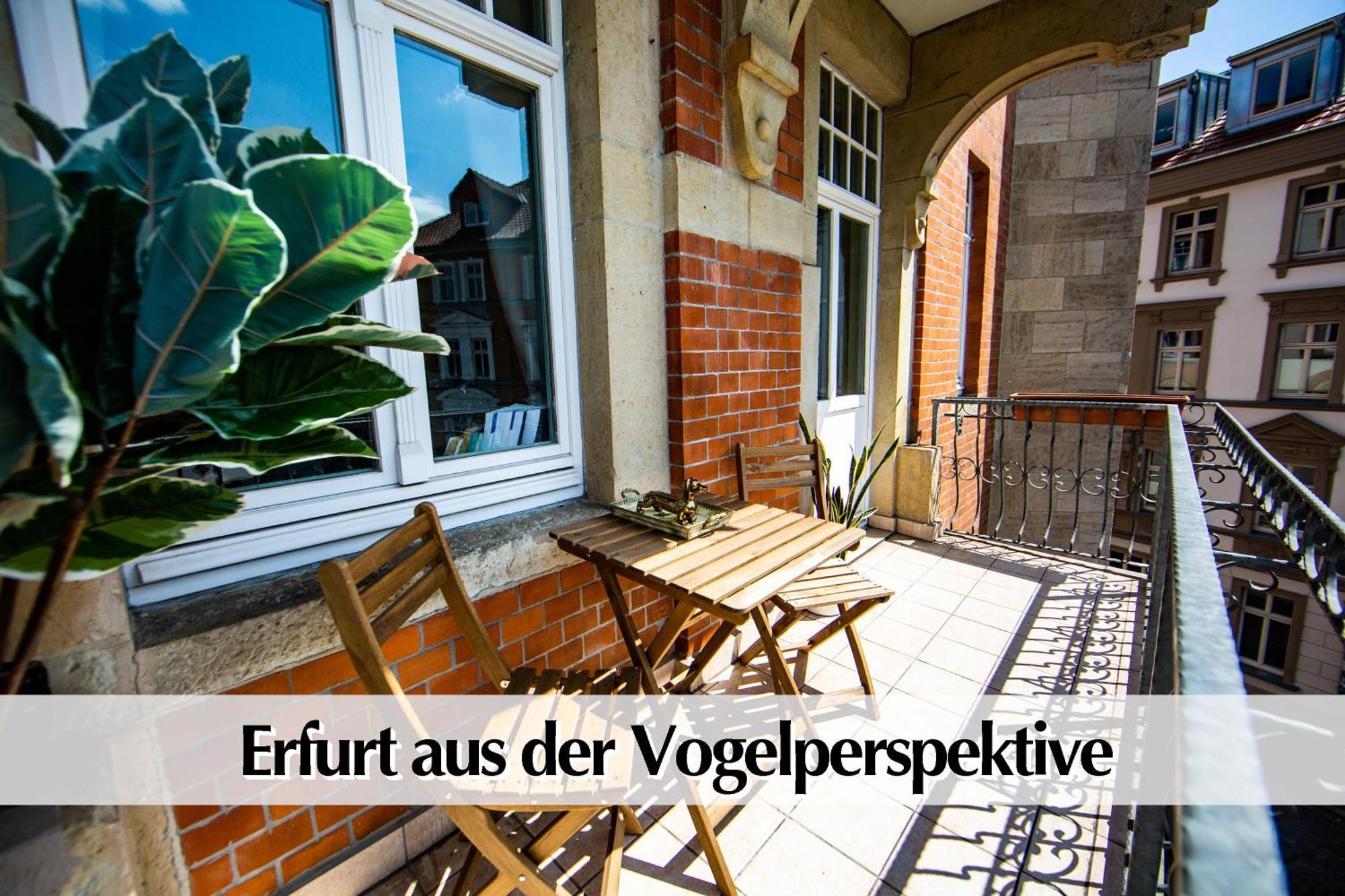 12 Fewos Im Jugendstilhaus Mit Aufzug, Terrasse, Kingsize-Bett, Smart-Tv, Etc Ερφούρτη Δωμάτιο φωτογραφία
