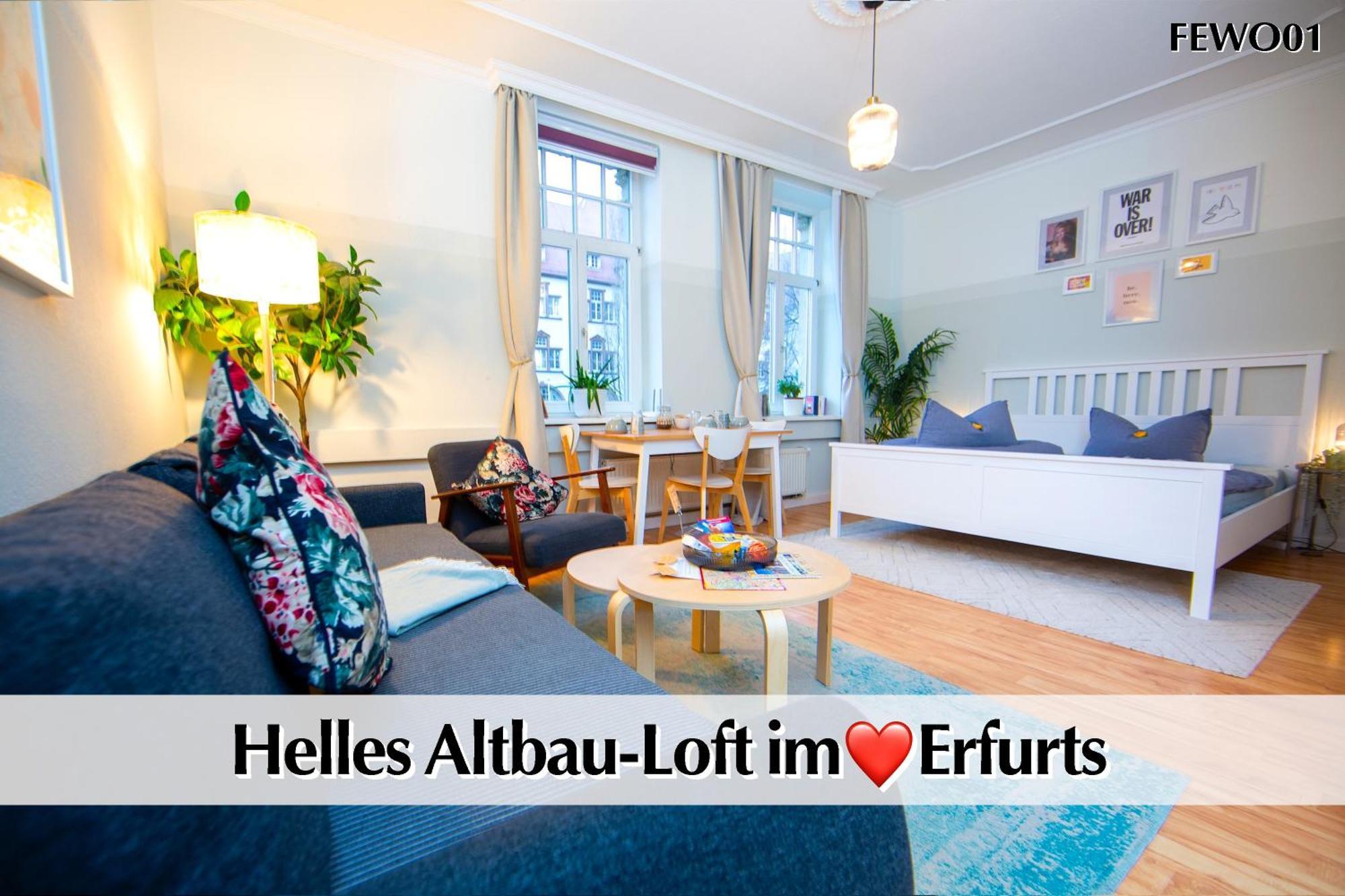 12 Fewos Im Jugendstilhaus Mit Aufzug, Terrasse, Kingsize-Bett, Smart-Tv, Etc Ερφούρτη Εξωτερικό φωτογραφία