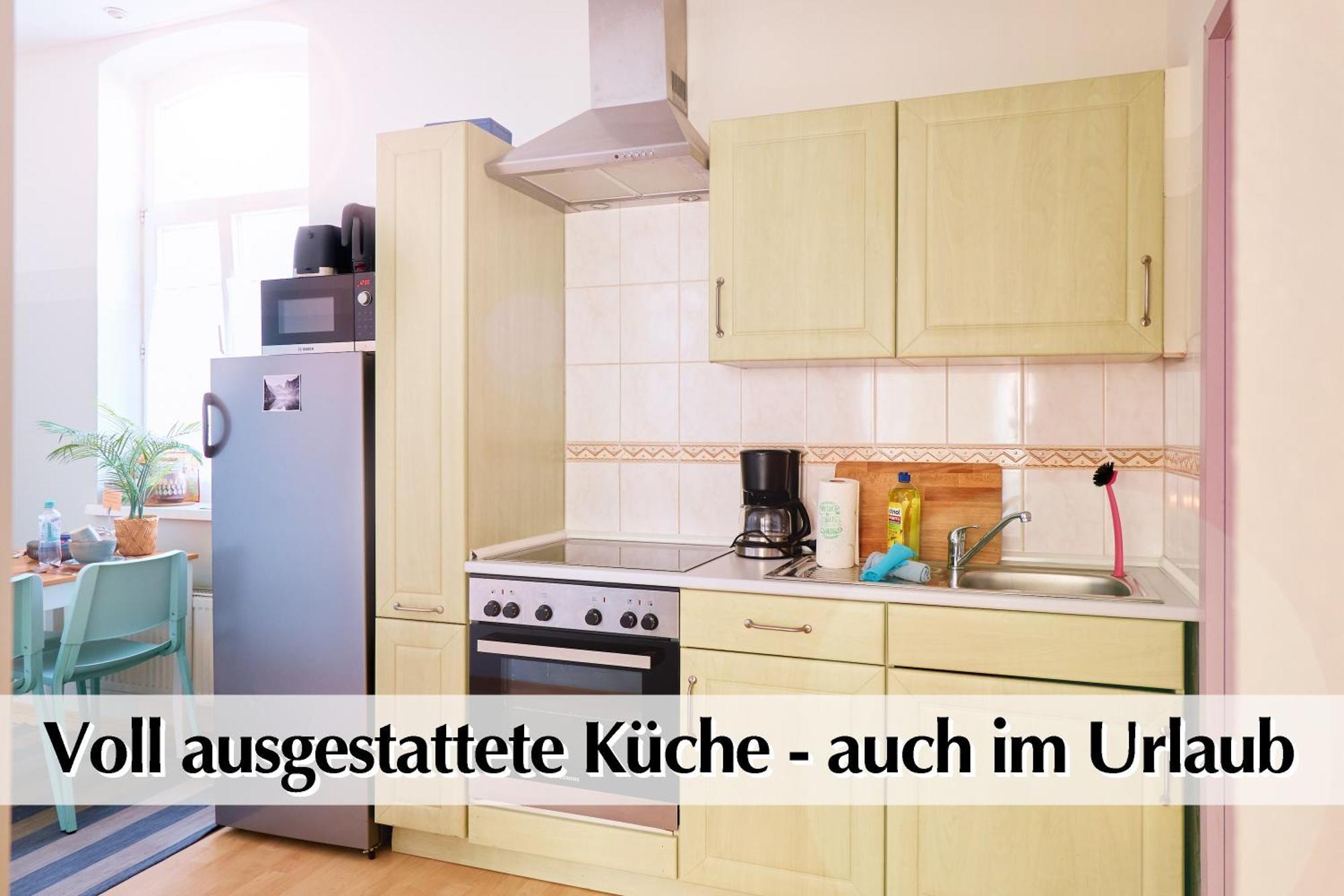 12 Fewos Im Jugendstilhaus Mit Aufzug, Terrasse, Kingsize-Bett, Smart-Tv, Etc Ερφούρτη Δωμάτιο φωτογραφία