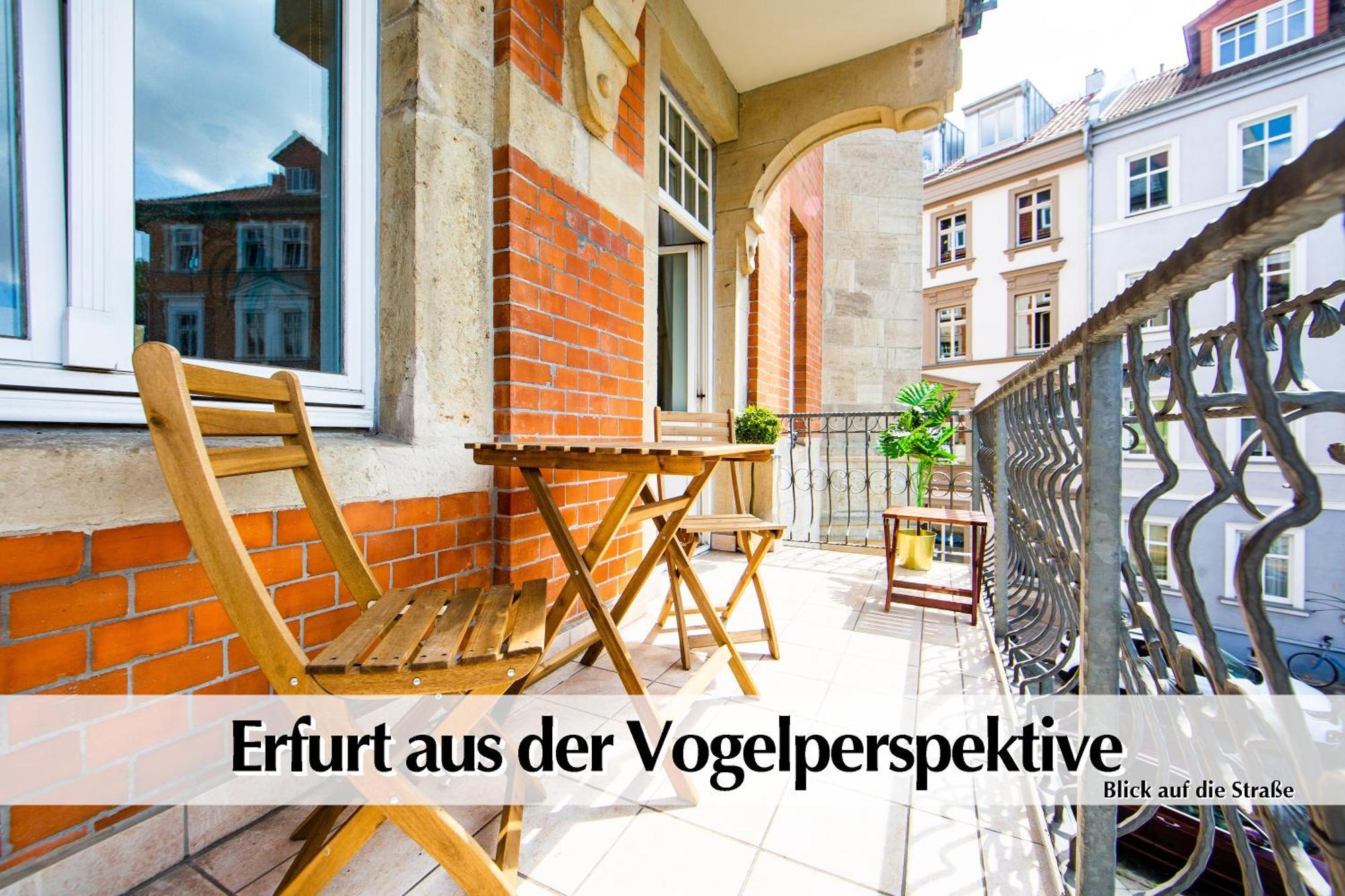 12 Fewos Im Jugendstilhaus Mit Aufzug, Terrasse, Kingsize-Bett, Smart-Tv, Etc Ερφούρτη Δωμάτιο φωτογραφία