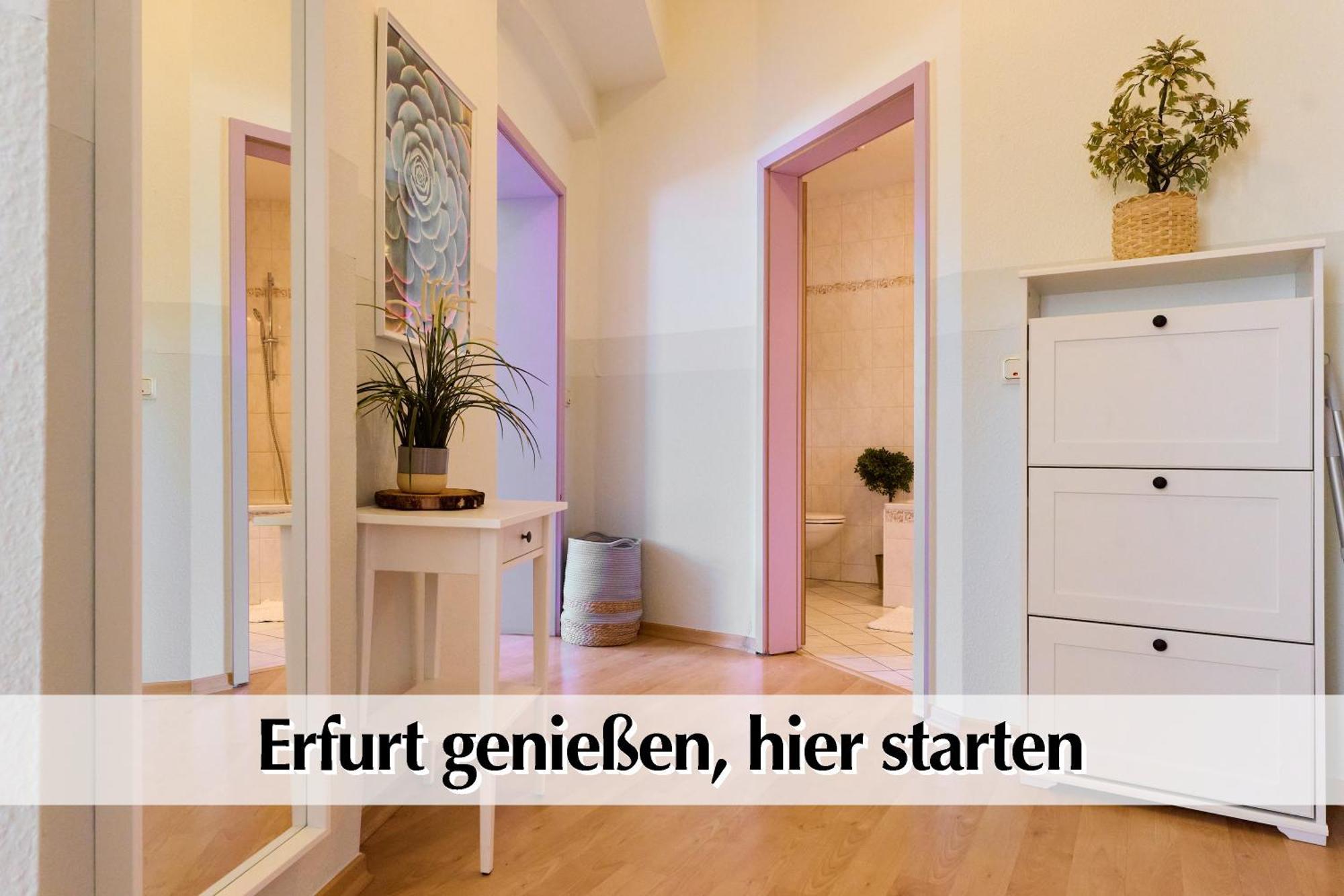 12 Fewos Im Jugendstilhaus Mit Aufzug, Terrasse, Kingsize-Bett, Smart-Tv, Etc Ερφούρτη Δωμάτιο φωτογραφία