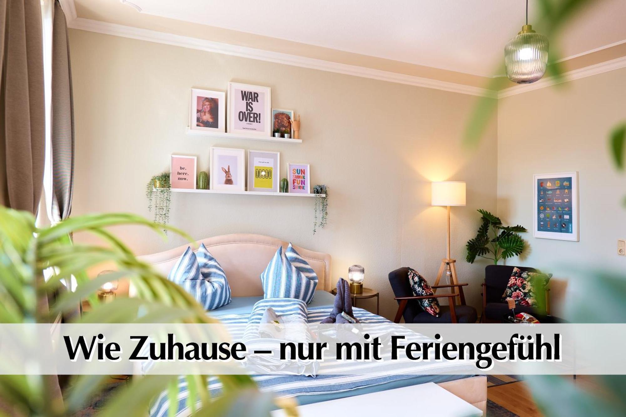 12 Fewos Im Jugendstilhaus Mit Aufzug, Terrasse, Kingsize-Bett, Smart-Tv, Etc Ερφούρτη Δωμάτιο φωτογραφία